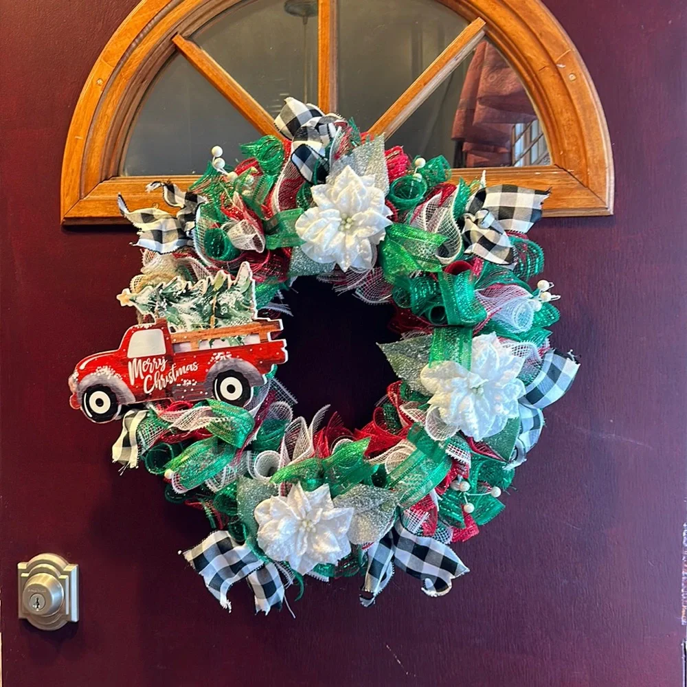Handcrafted Christmas Holiday Wreath